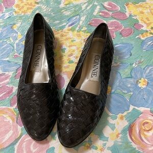 Connie leather black shoes